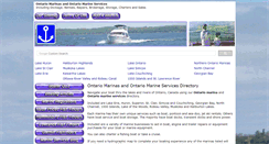 Desktop Screenshot of ontariomarinas.notjustfishing.com