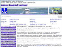 Tablet Screenshot of ontariomarinas.notjustfishing.com